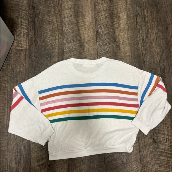 Vintage Havana Multicolor Striped Crew Neck Sweater - Picture 3 of 3